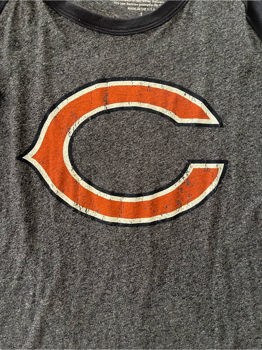Chicago Bears Khalil Mack 52 Majestic Threads Raglan Tee Shirt Large - Picture 3 of 5